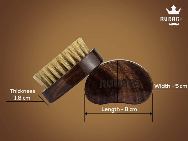 Natural Boar Bristle Beard Brush | Compact Grooming Tool – TreasureStash UK