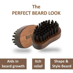 Premium Wooden Beard Brush | Nylon Bristles for Gentle Grooming – TreasureStash UK