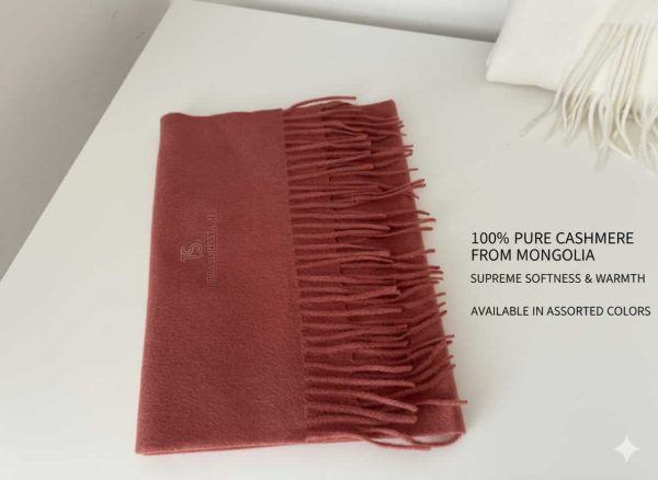 100% Pure Cashmere Shawl in Swirl – Elegant, Soft & Warm Mongolian Scarf