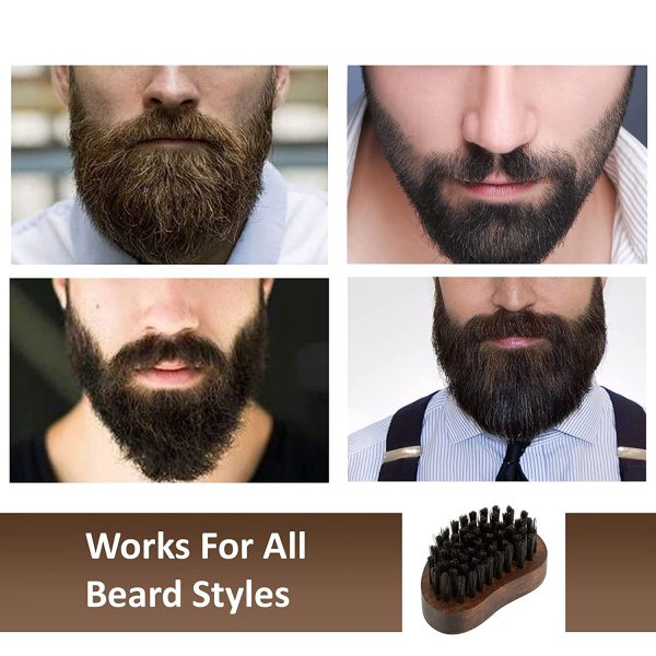 Premium Wooden Beard Brush | Nylon Bristles for Gentle Grooming – TreasureStash UK