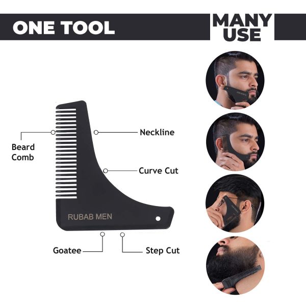 Daily Care Beard Grooming Kit | 3-Piece Beard Brush, Comb & Shaper – TreasureStash