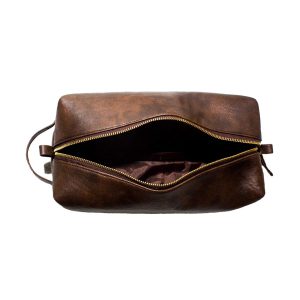 Vegan Leather Toiletry Bag | Waterproof Travel Pouch – TreasureStash UK
