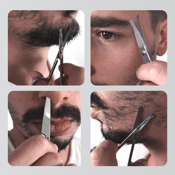 RUBAB MEN Beard Grooming Kit | Comb, Brush, Shaper & Scissors