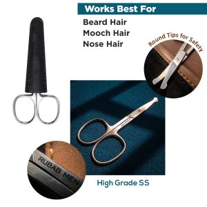 Round Safety Tip Grooming Scissor for Hair Trimming5