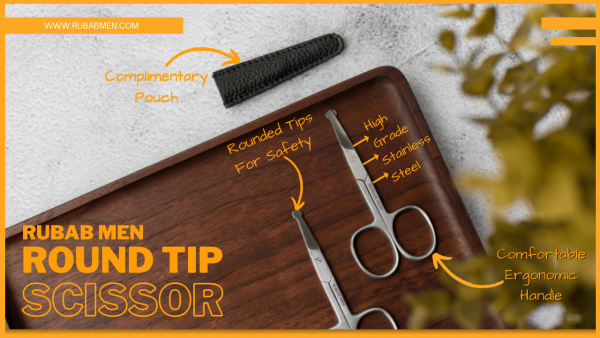 Round Safety Tip Grooming Scissor for Hair Trimming5