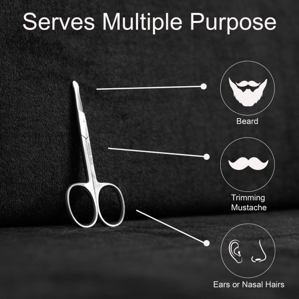 Round Safety Tip Grooming Scissor for Hair Trimming5